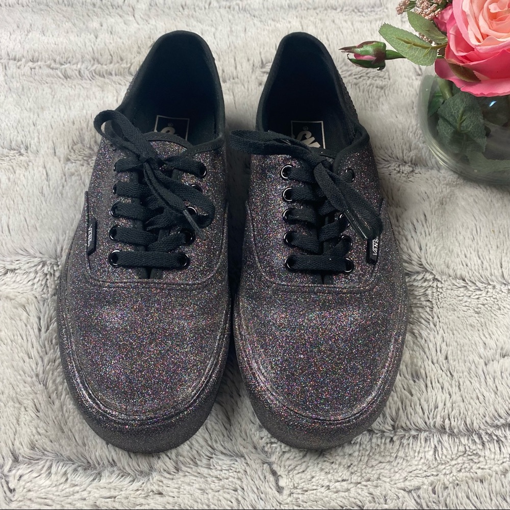 Vans Off The Wall Womens Skate Multicolor Glitter Sneakers 721278 Low Top Sz 10
